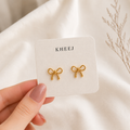 Elara Bow Stud Earrings